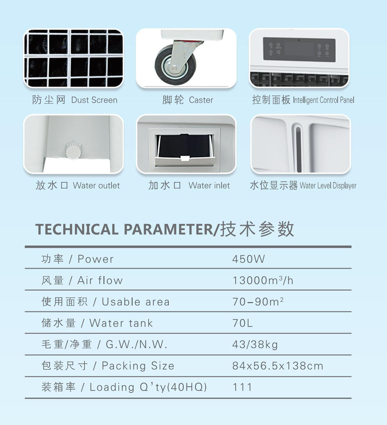 YL130移動式冷風(fēng)機